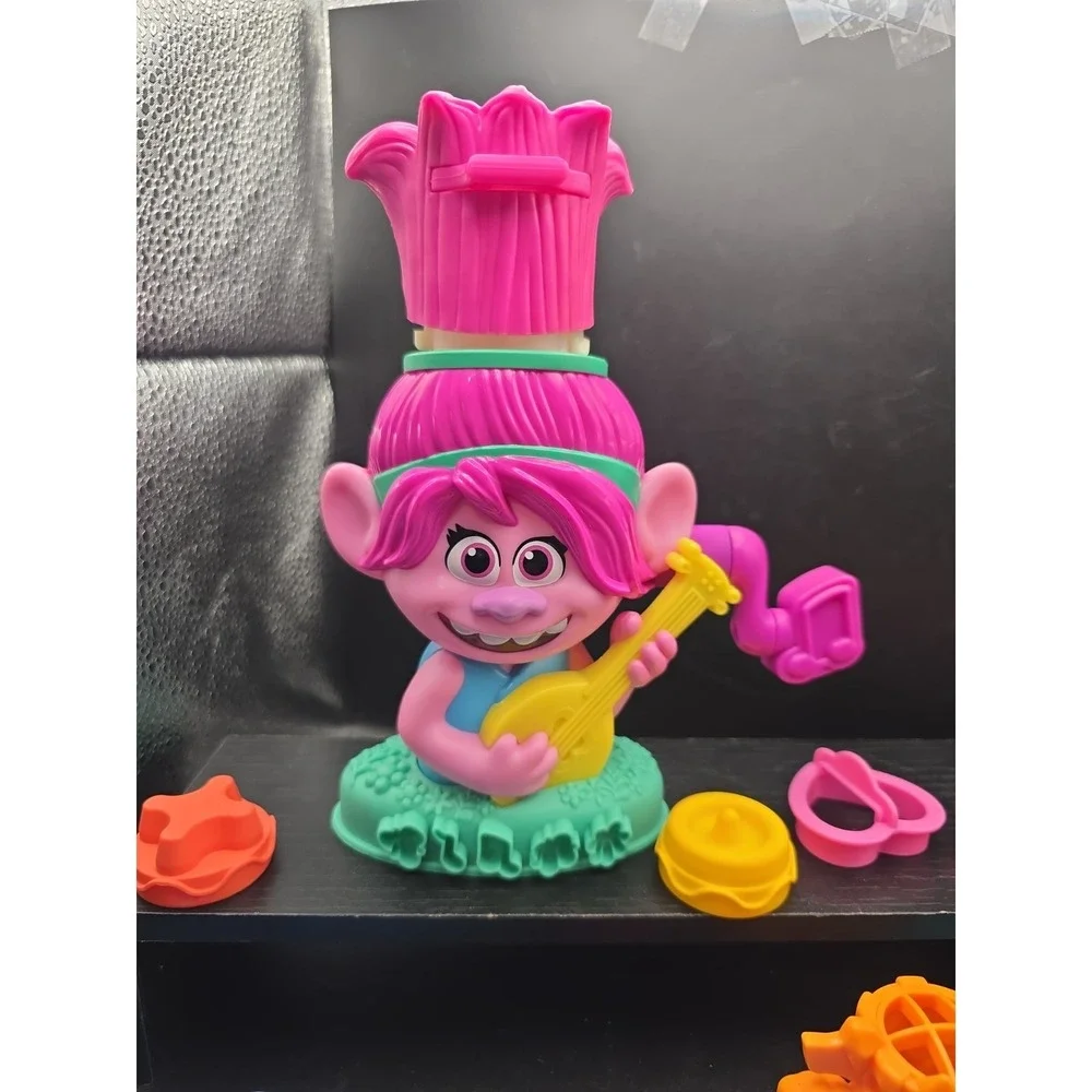 Playdoh Trolls Poppy Hair Growing mauve‎ color With Accessories